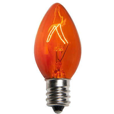 Amber C-7 Blinkies Outdoor Bulbs (25 pack)