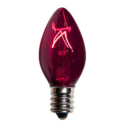 Purple C-7 Blinkies Outdoor Bulbs (25 pack)