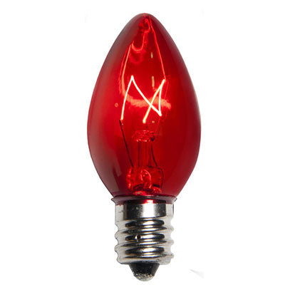 Red C-7 Blinkies Outdoor Bulbs (25 pack)