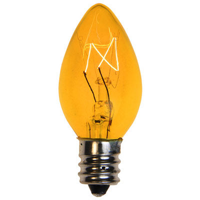 Yellow C-7 Blinkies Outdoor Bulbs (25 pack)
